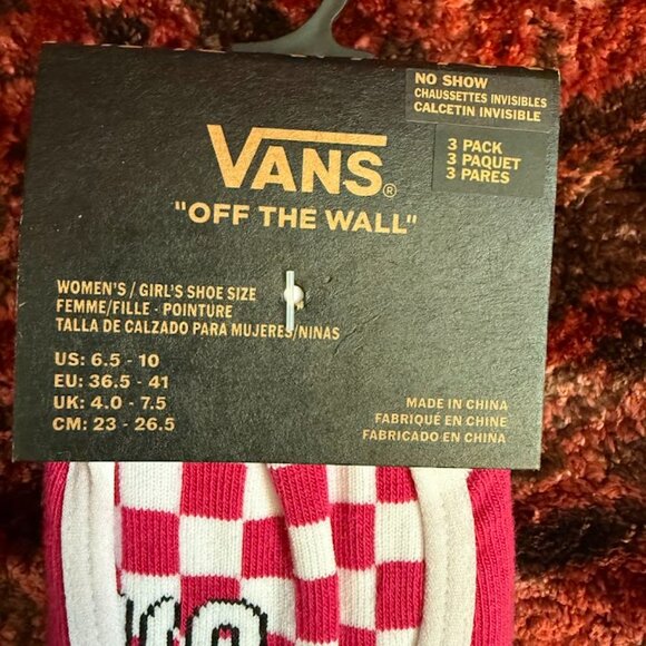 Vans No Show Women's Socks - Picture 3 of 9